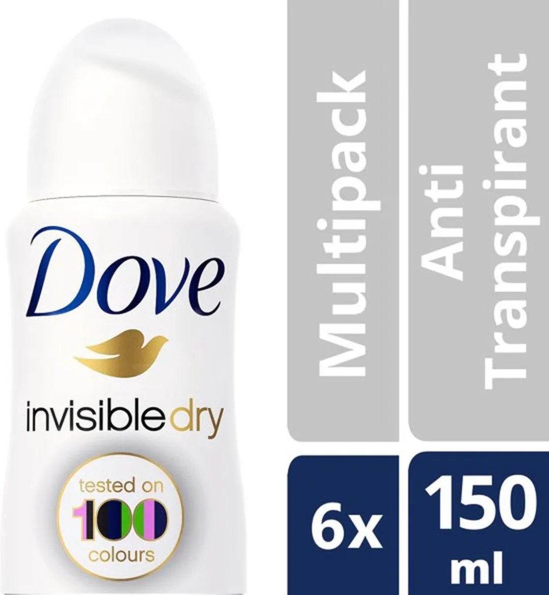 Dove Invisible Dry Anti-Transpirant Spray - 6x150ml