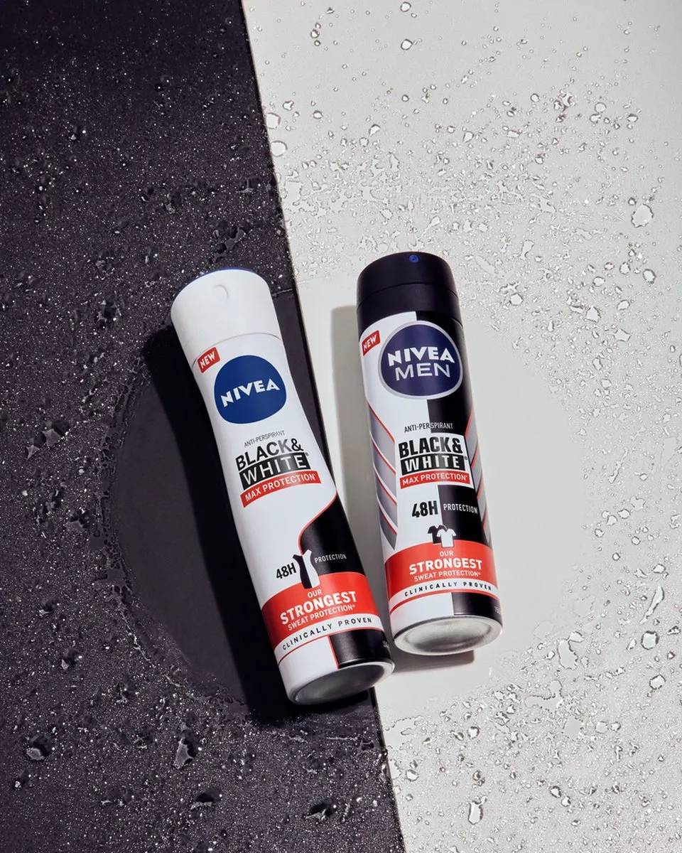NIVEA Black & White Max Protection Anti-Transpirant Spray 6x150ml