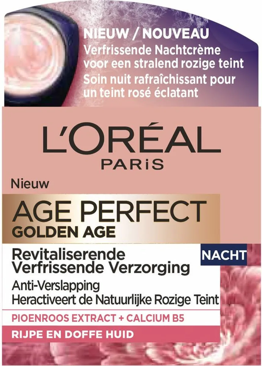 L'Oréal Paris Age Perfect Nachtcrème Golden Age - 6x50ml