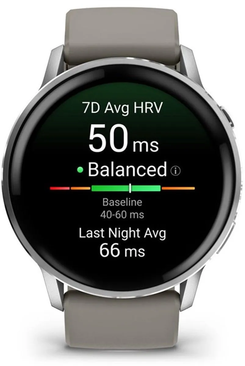 Garmin Venu 4 Smartwatch 45mm AMOLED - Zilver/Grijs - afbeelding 6 van 6