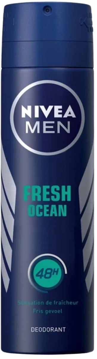 NIVEA MEN Deodorant Spray Fresh Ocean 150ml - 2 Stuks