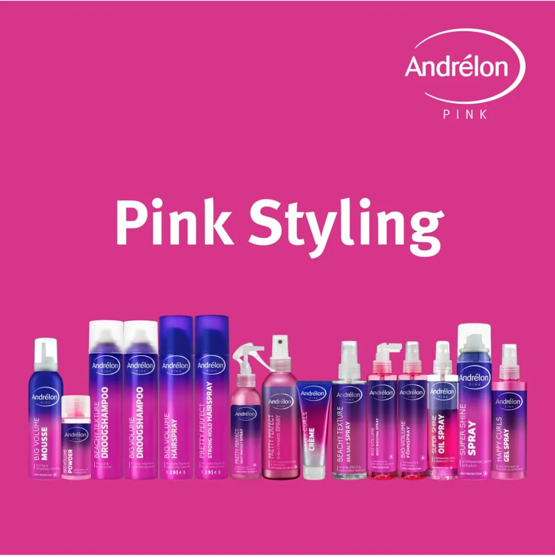 Andrélon Pink Happy Curls Gel Spray 200ml