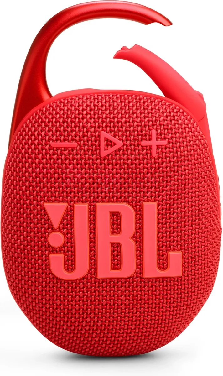 JBL Clip 5 Draadloze Bluetooth Speaker - 7W - 12u - IP67 - Rood