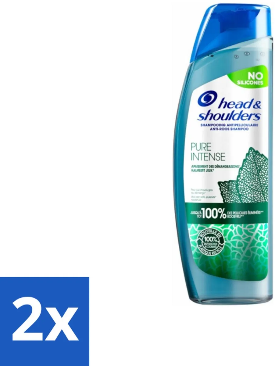 Head & Shoulders Anti-Roos Shampoo Pure Intense - 2x250ml