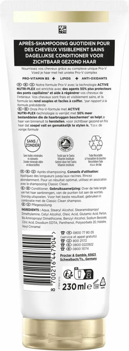 Pantene Classic Clean Conditioner 6x230ml