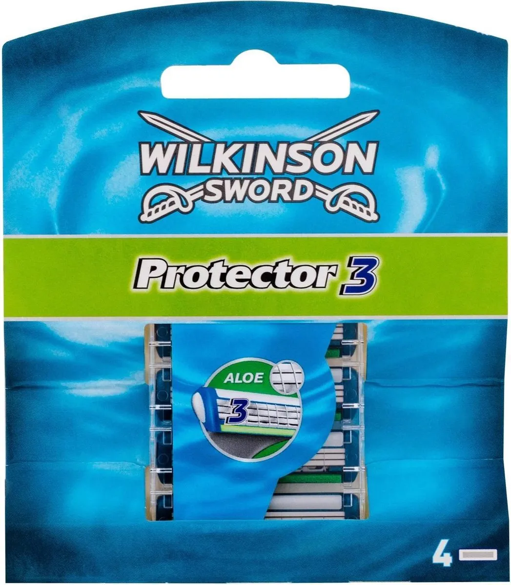 Wilkinson Sword Protector 3 Scheermesjes - 4 Stuks