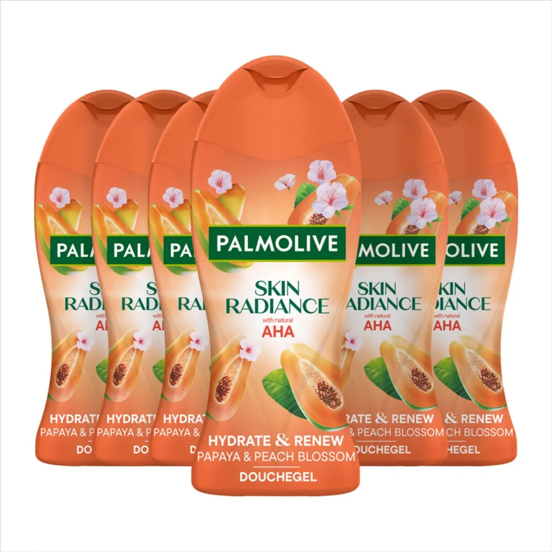 Palmolive Skin Radiance Douchegel Papaya Peach - 6x250ml - afbeelding 6 van 6