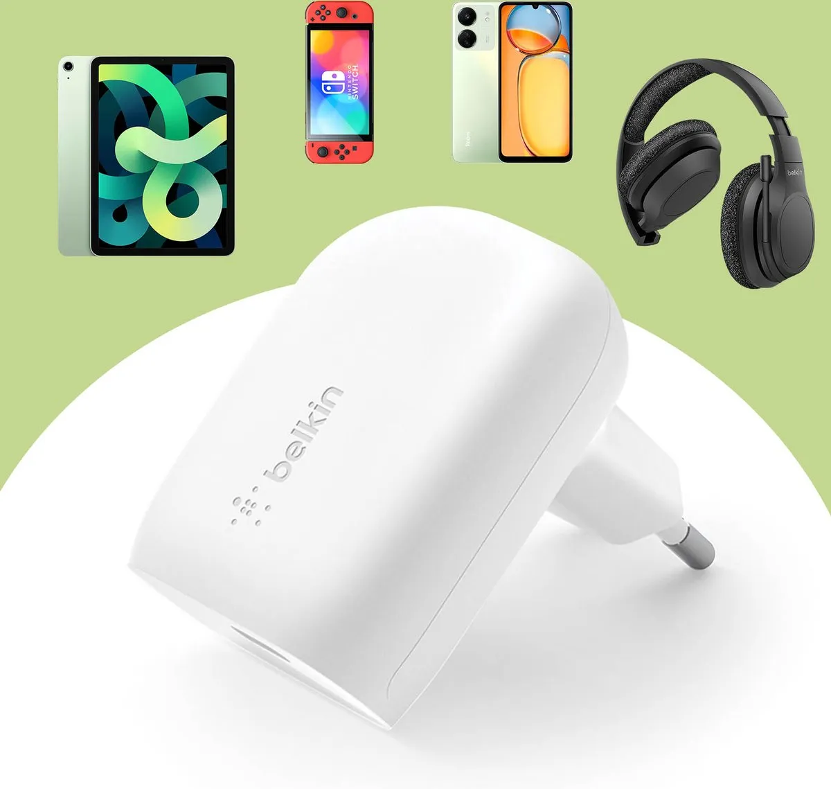 Belkin Boost Charge WCA005vfWH USB-C Adapter 30W - Wit - afbeelding 6 van 6