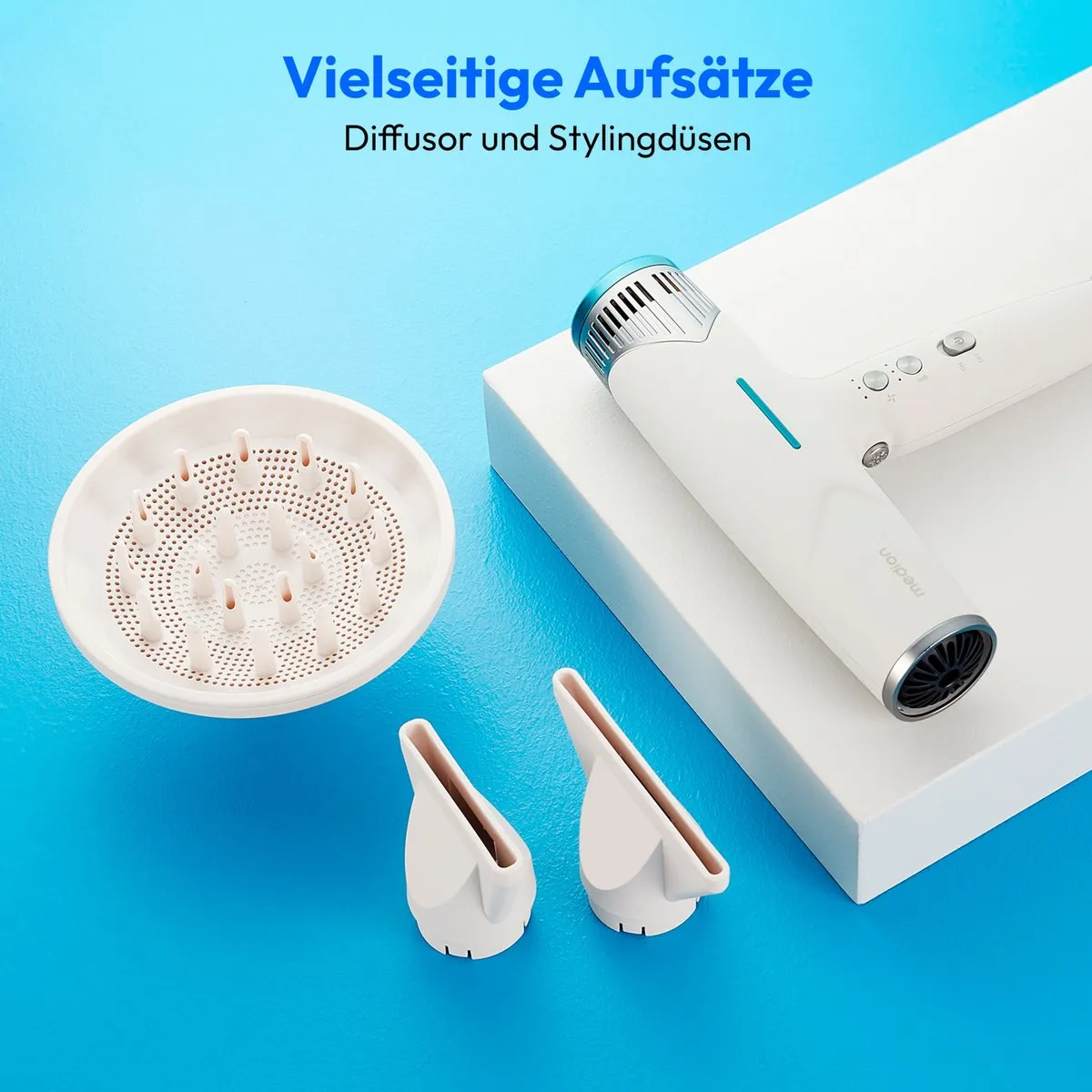 Medion HD2 Haardroger 1500W - 3 Snelheden/Warmte - BLDC Motor - Wit