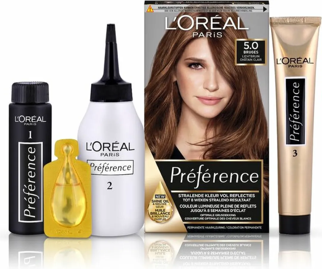 L'Oréal Paris Preference Haarkleuring 05 Lichtbruin - 3 Stuks