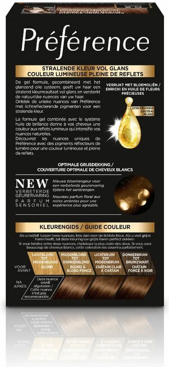 L'Oréal Paris Preference Haarkleuring 05 Lichtbruin - 3 Stuks