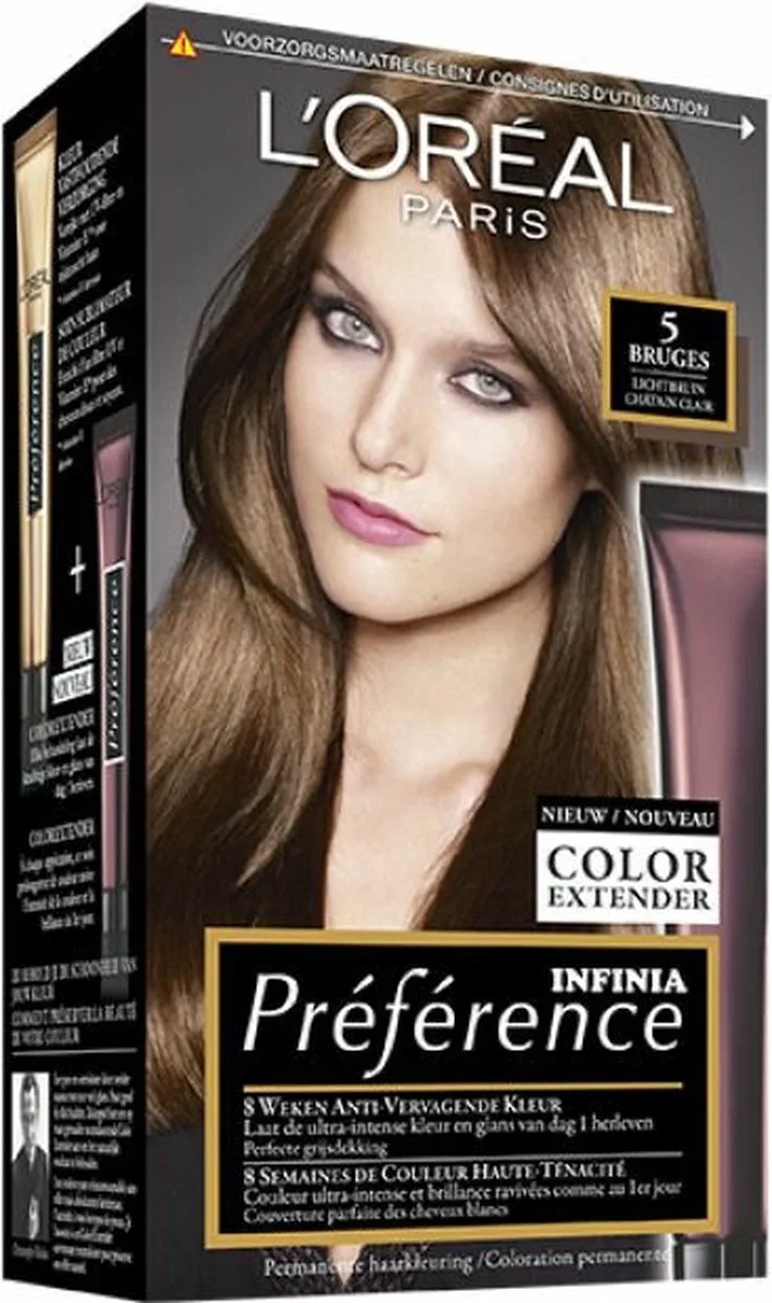 L'Oréal Paris Preference Haarkleuring 05 Lichtbruin - 3 Stuks - afbeelding 6 van 6
