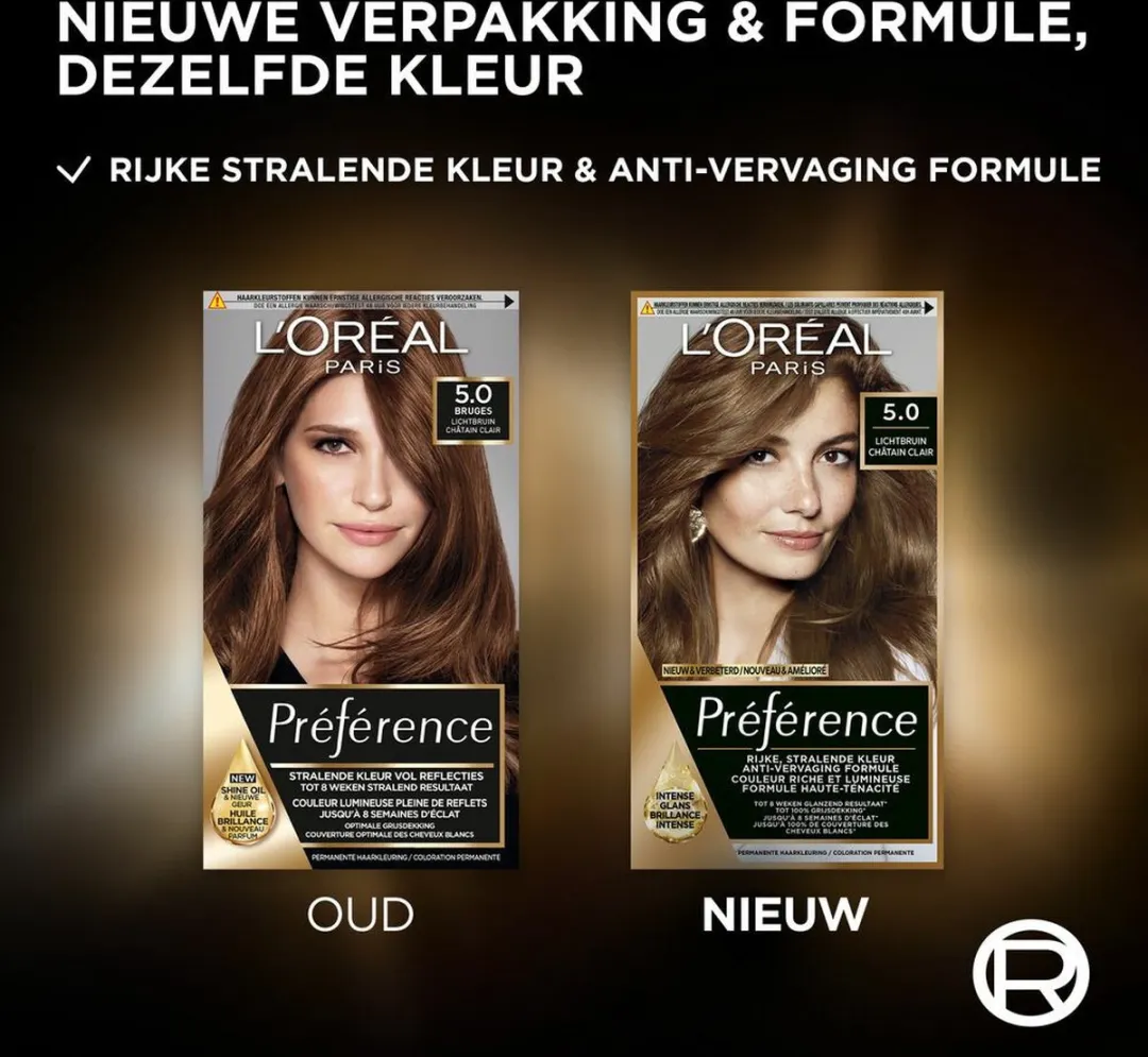 L'Oréal Paris Preference Haarkleuring 05 Lichtbruin - 3 Stuks