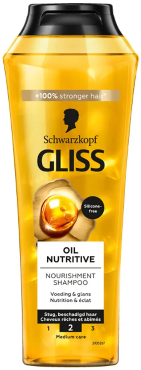 Schwarzkopf Gliss Oil Nutritive Shampoo 250ml - 5 Stuks