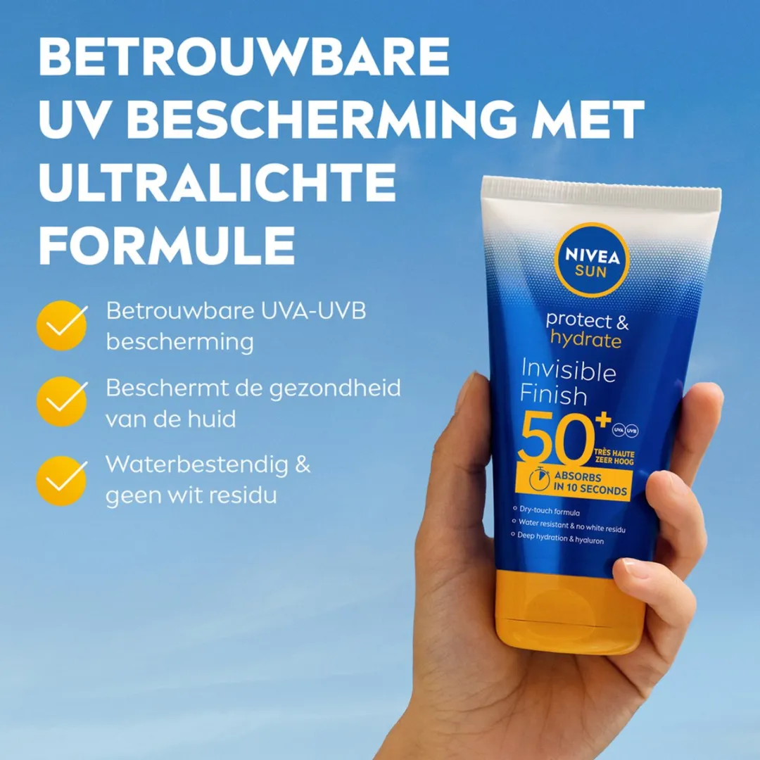 NIVEA SUN Protect & Hydrate Invisible Finish Zonnecrème SPF50+ 150ml