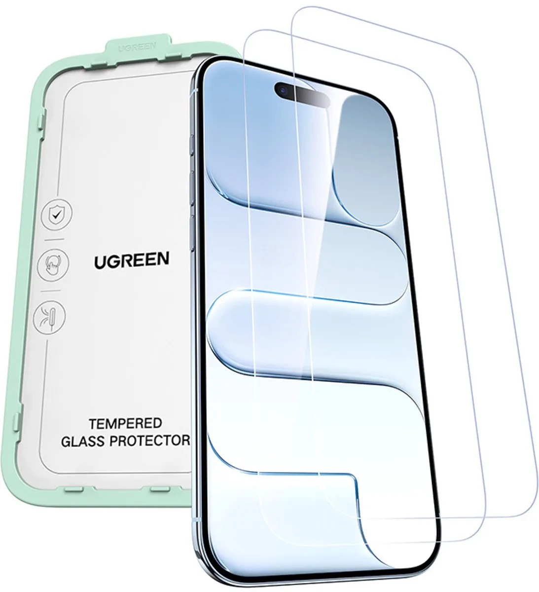 Ugreen Gehard Glas Voor Iphone 17 Air 2 Stuks. Anti-Reflectief