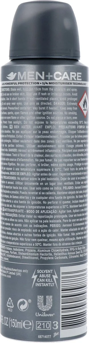 Dove Men+Care Deodorant Spray Extra Fresh 150ml