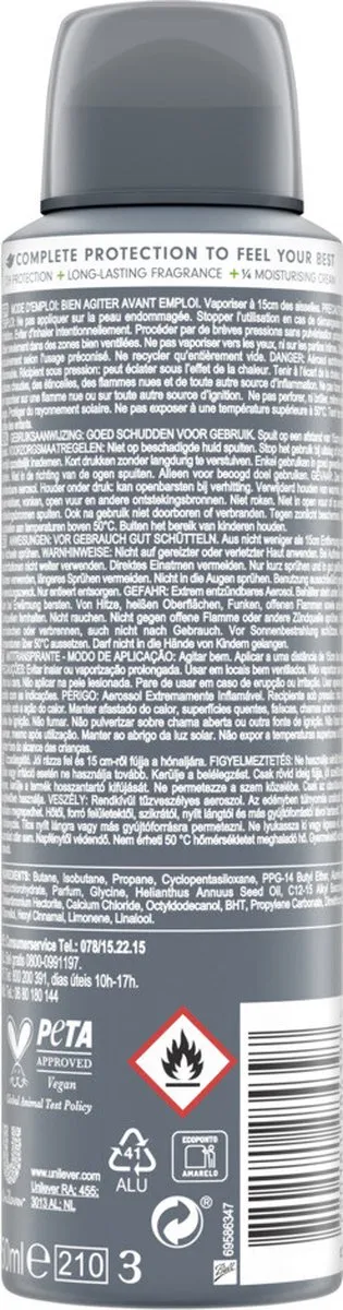 Dove Men+Care Deodorant Spray Extra Fresh 150ml - afbeelding 6 van 6