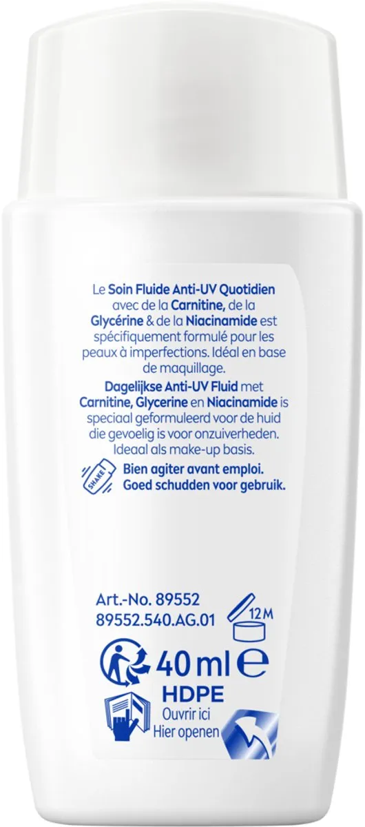NIVEA Derma Skin Clear Anti-UV Fluïde SPF50 - 40ml