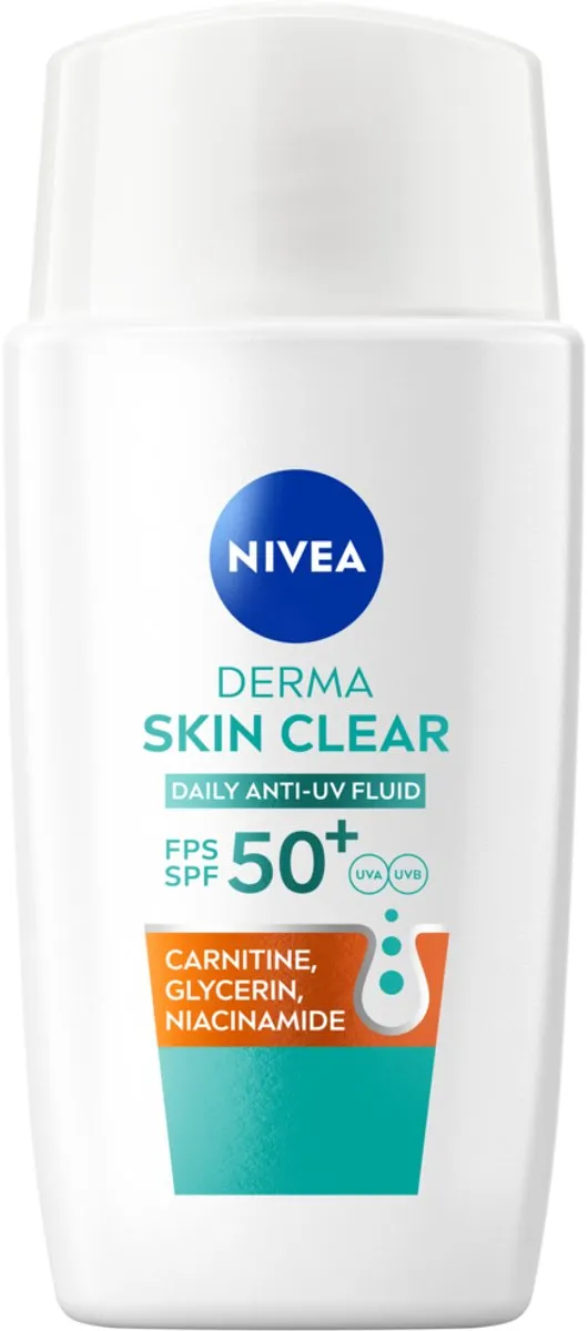 NIVEA Derma Skin Clear Anti-UV Fluïde SPF50 - 40ml