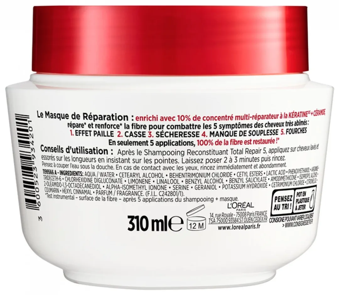 L'Oréal Paris Elvive Total Repair 5 Haarmasker 310ml