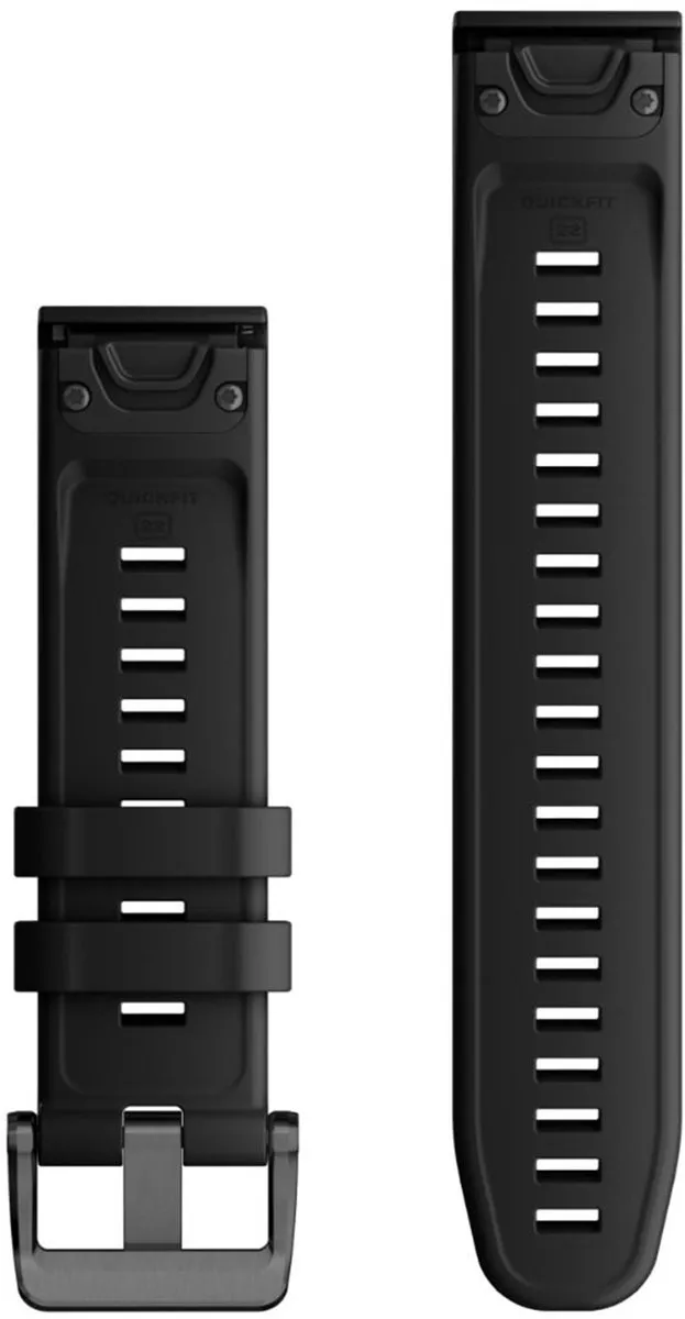 Garmin QuickFit Siliconen Bandje 22mm - Zwart