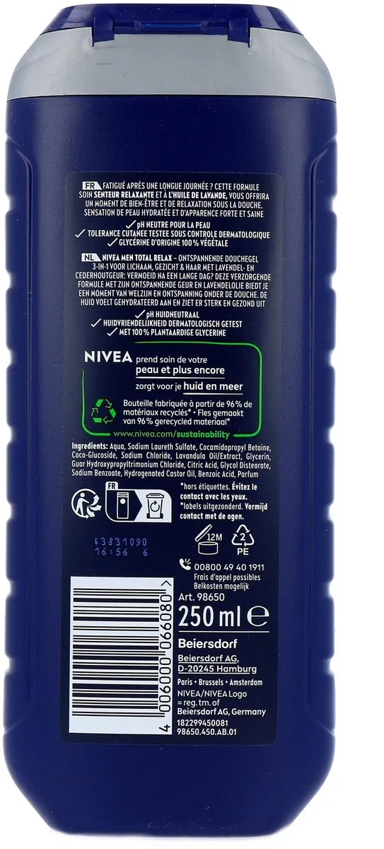 NIVEA MEN Total Relax Douchegel 1500ml