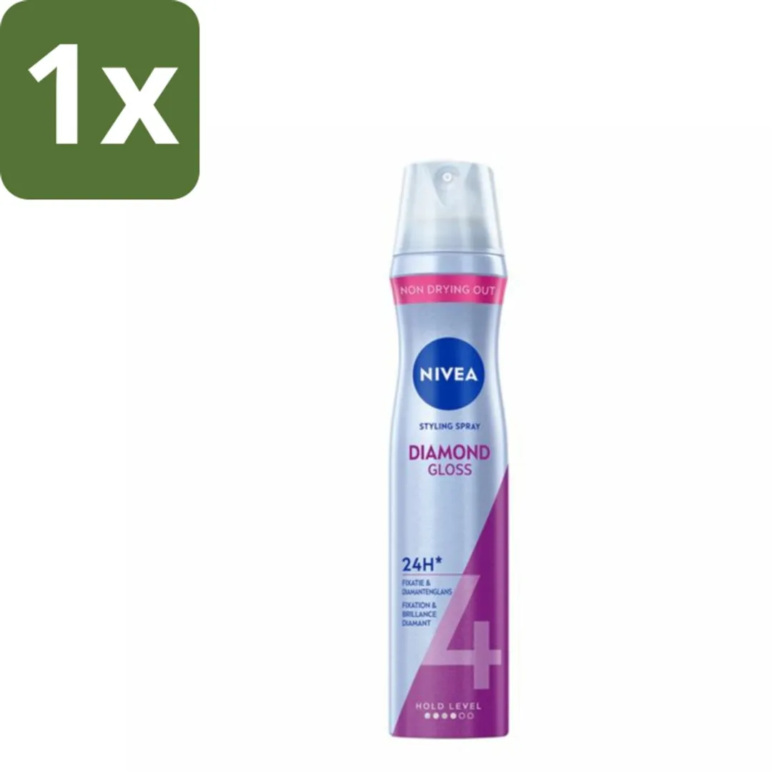 NIVEA Stylingspray Diamantglans Verzorging Sterkte 4