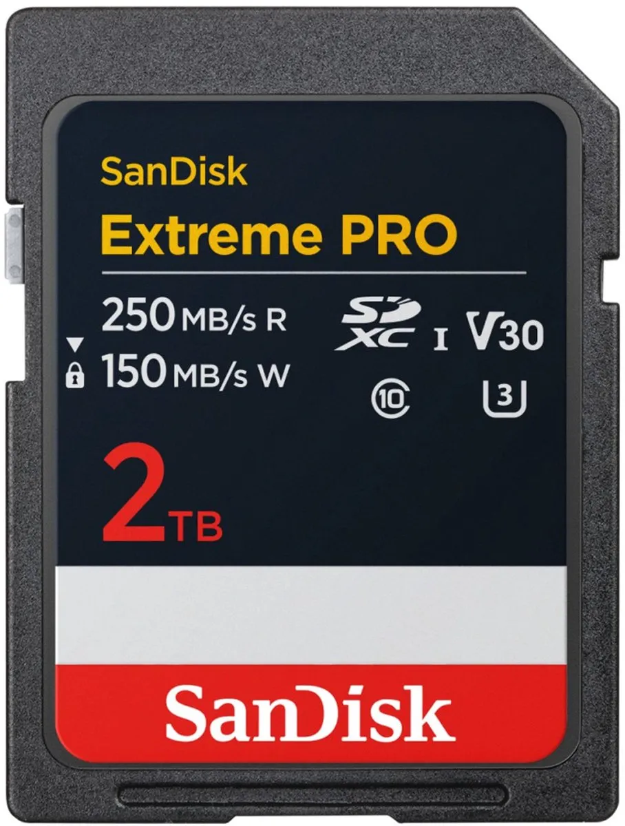 SanDisk SDXC Extreme Pro 2TB - V30