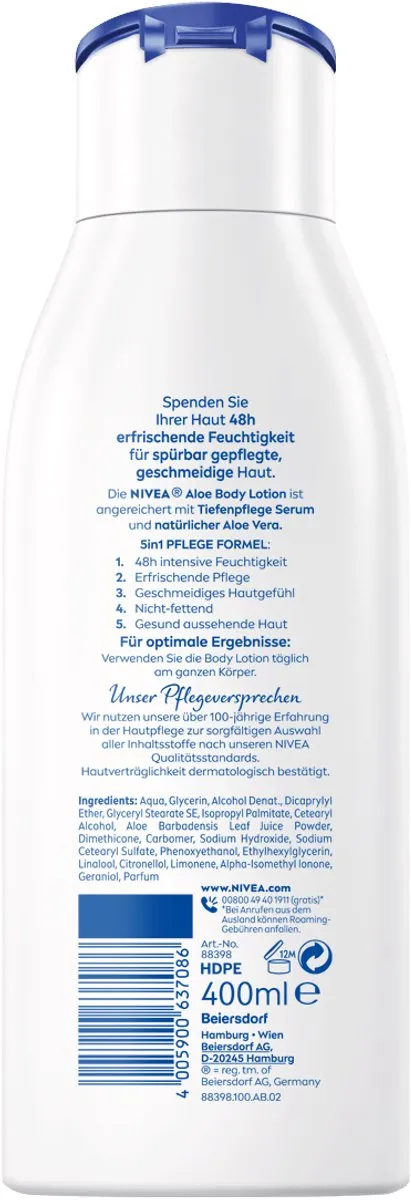 NIVEA Aloe & Care Bodylotion 400ml