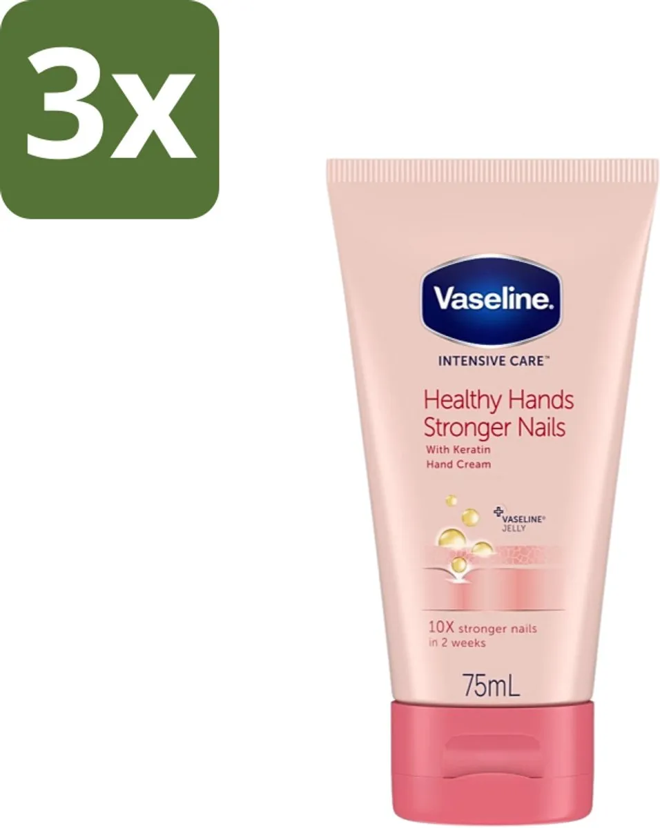 Vaseline Healthy Hands Stronger Nails Handcrème 225ml