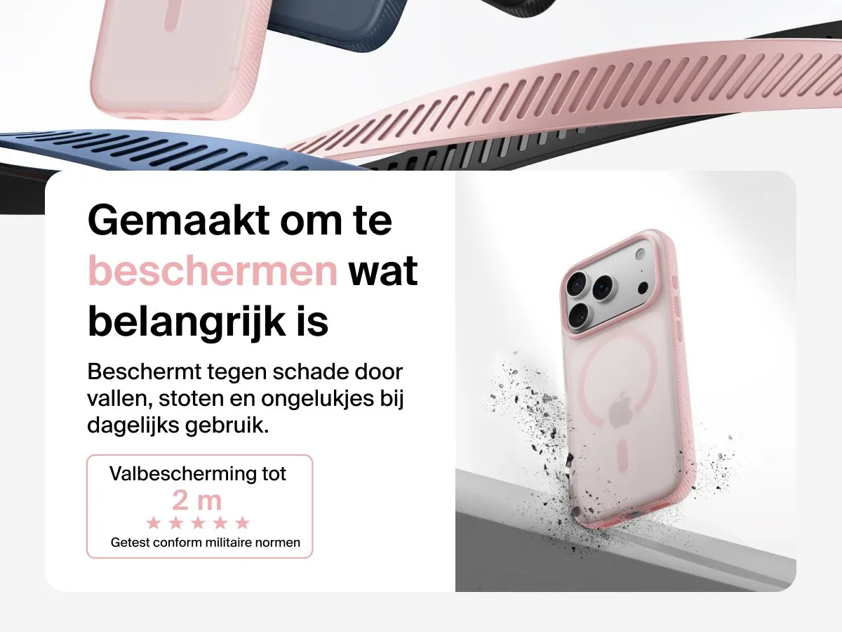 Belkin SheerForce Grip Hoesje iPhone 17 Pro - Roze - MSA035HQPK