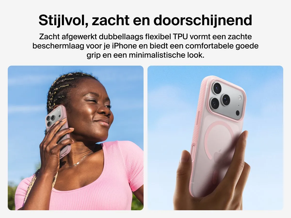 Belkin SheerForce Grip Hoesje iPhone 17 Pro - Roze - MSA035HQPK