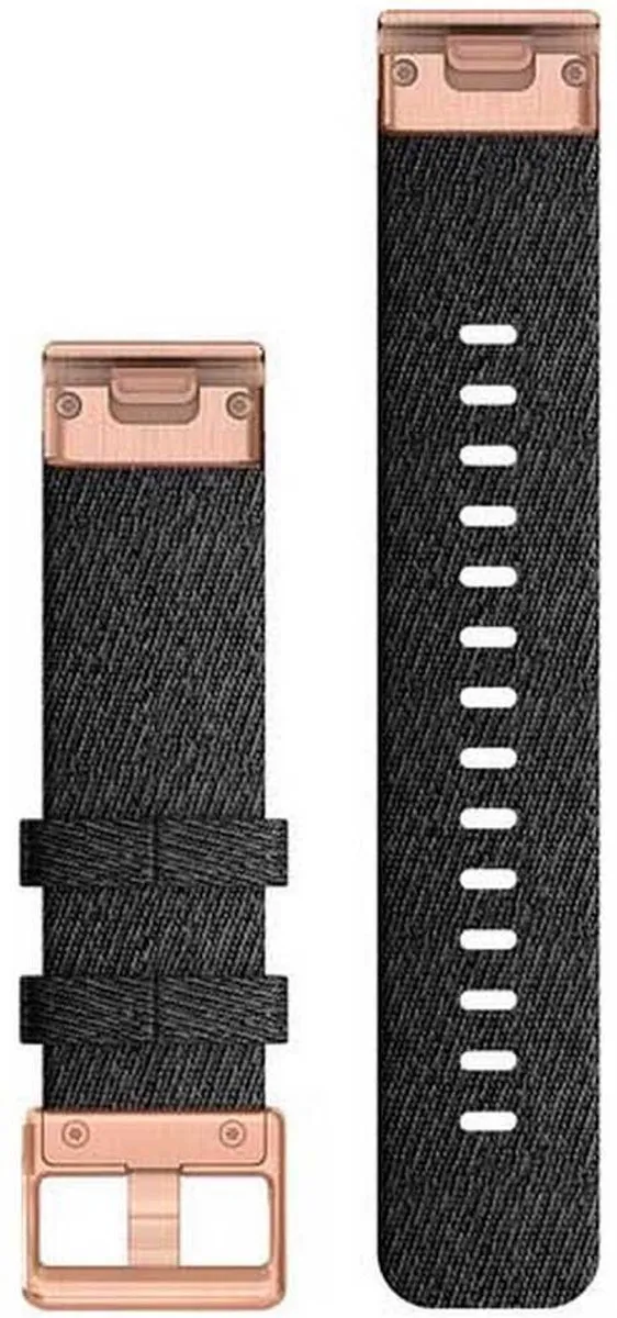 Garmin QuickFit Leren Horlogebandje 20mm - Zwart