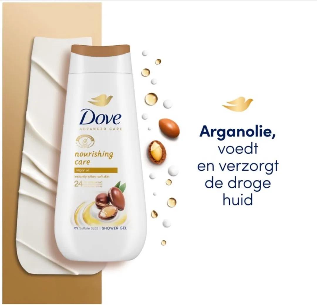 Dove Advanced Care Douchegel Nourishing Care - 6x 225ml