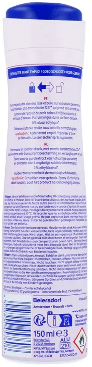 NIVEA Pearl & Beauty Anti-Transpirant Spray 150ml