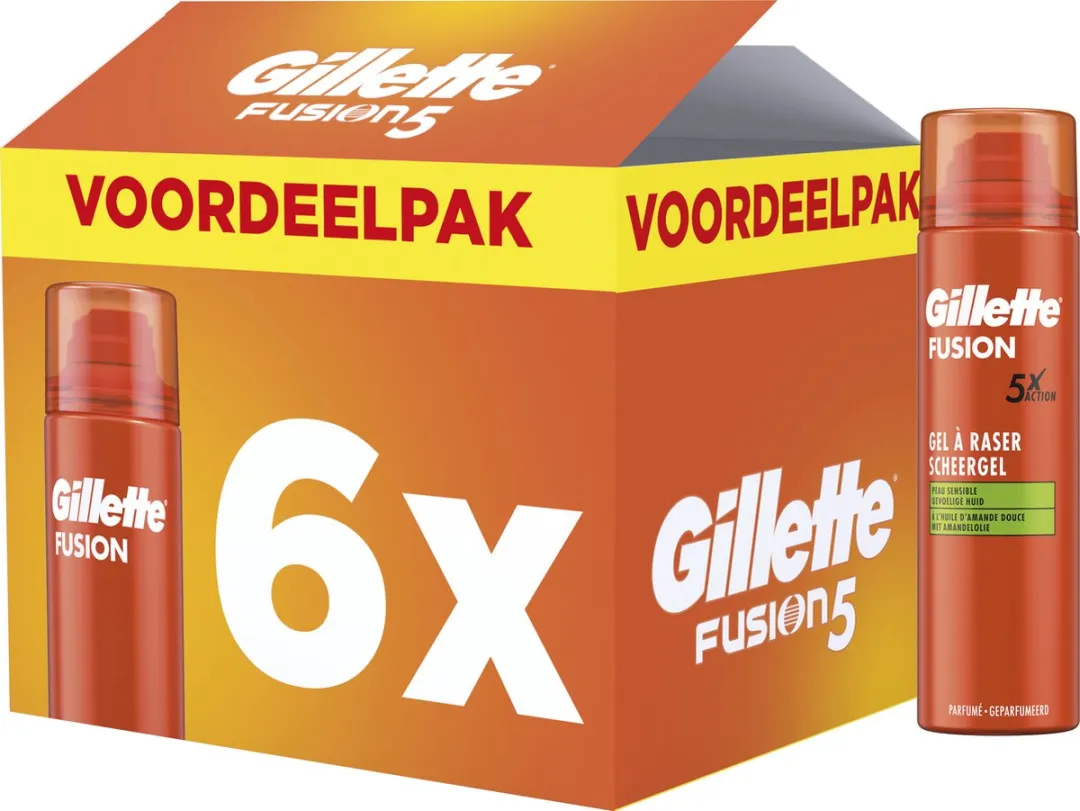 Gillette Fusion Scheergel Amandelolie 1200ml