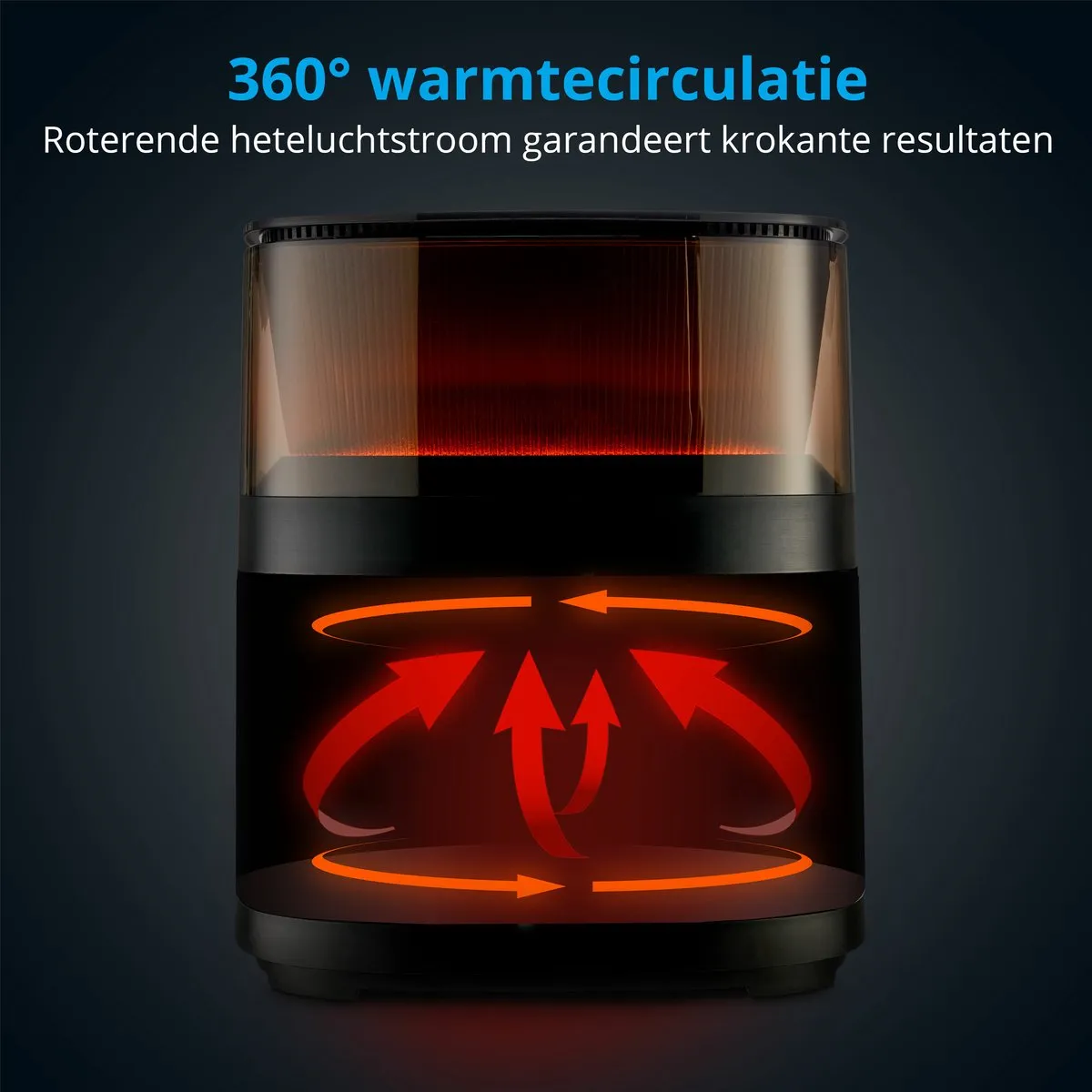 Medion X10 XL Heelalufriteuse 5L - 1.500W - 10 Programma's - Zwart