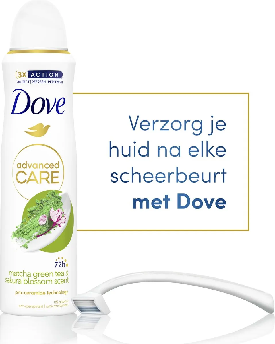 Dove Anti-Transpirant Spray Advanced Care Matcha & Sakura - 6x150ml