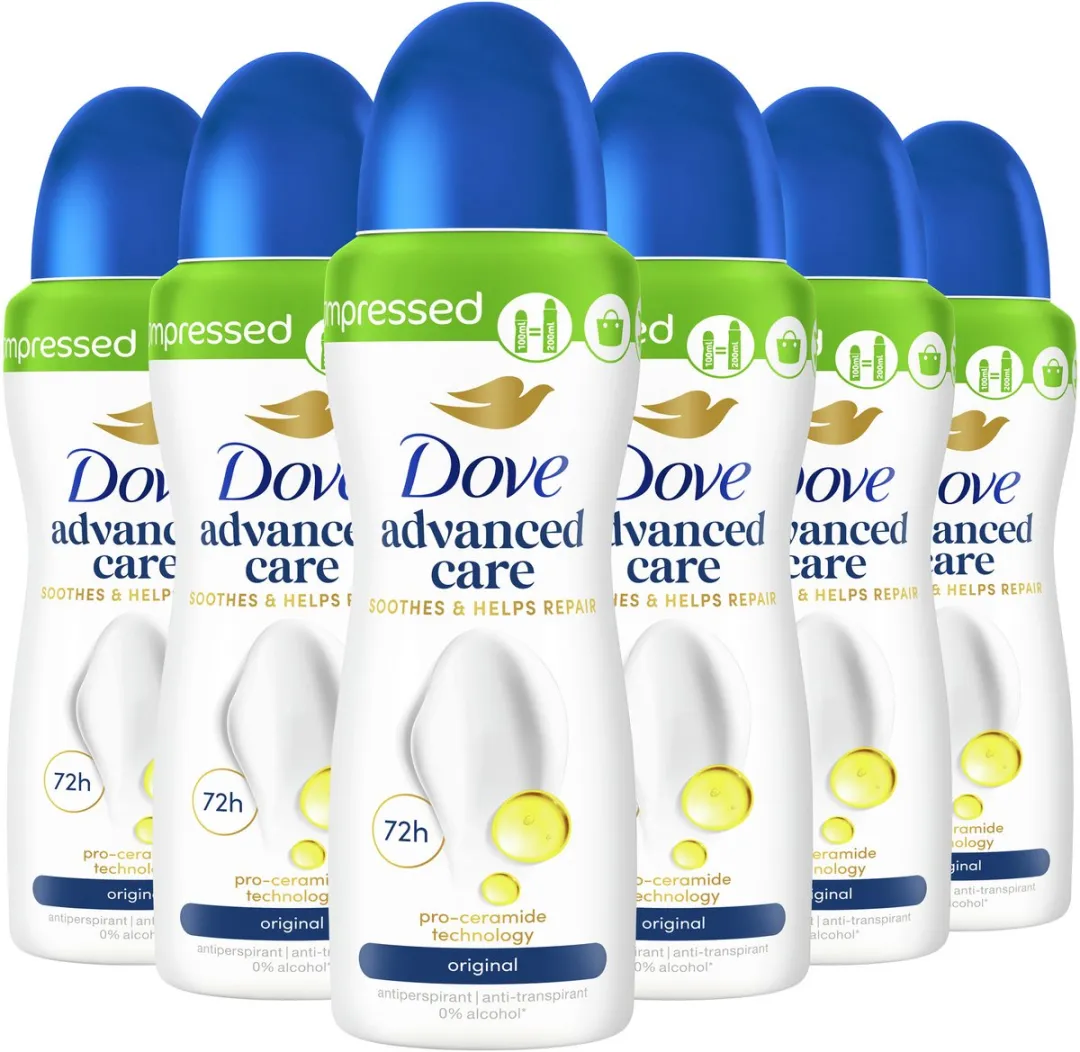 Dove Advanced Care Anti-Transpirant Spray Original - 6x100ml - afbeelding 2 van 6