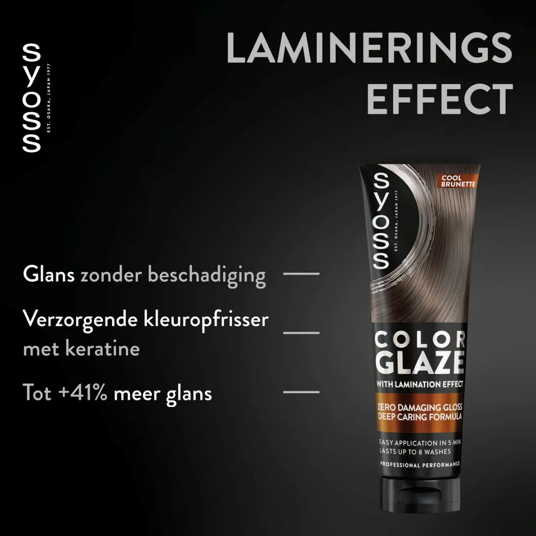 SYOSS Color Glaze Cool Brunette 130ml - Haarglans Toner Bruin