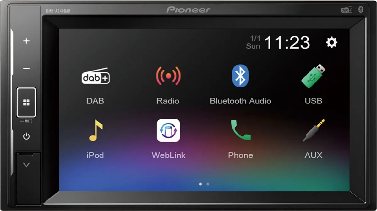 Pioneer DMH-A240DAB Autoradio - 2-DIN - 4x50W - Zwart - afbeelding 6 van 6