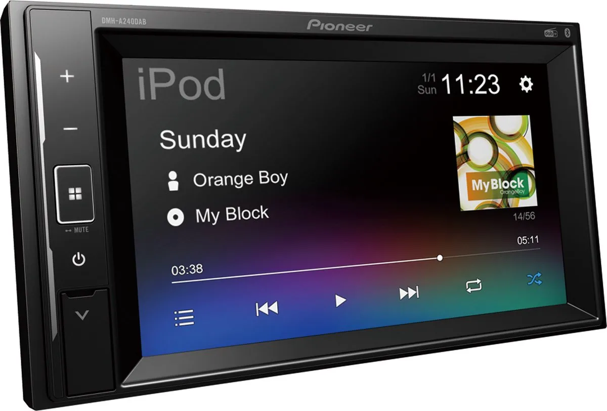 Pioneer DMH-A240DAB Autoradio - 2-DIN - 4x50W - Zwart