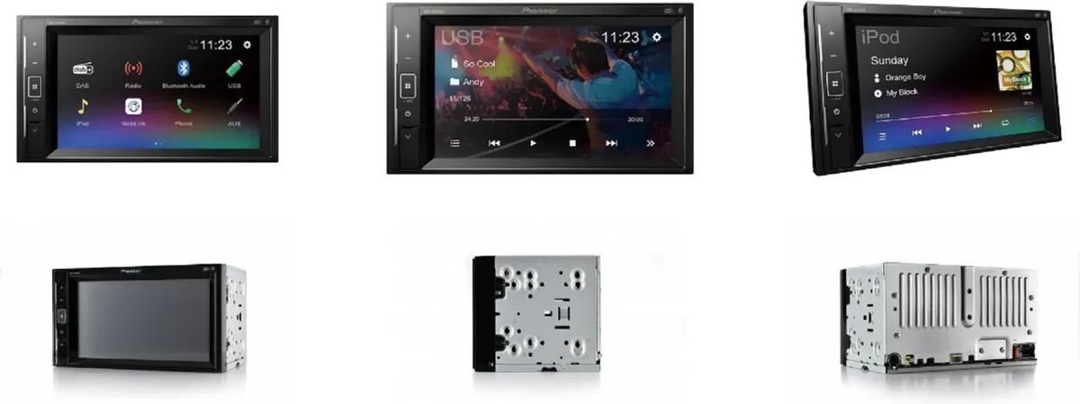 Pioneer DMH-A240DAB Autoradio - 2-DIN - 4x50W - Zwart