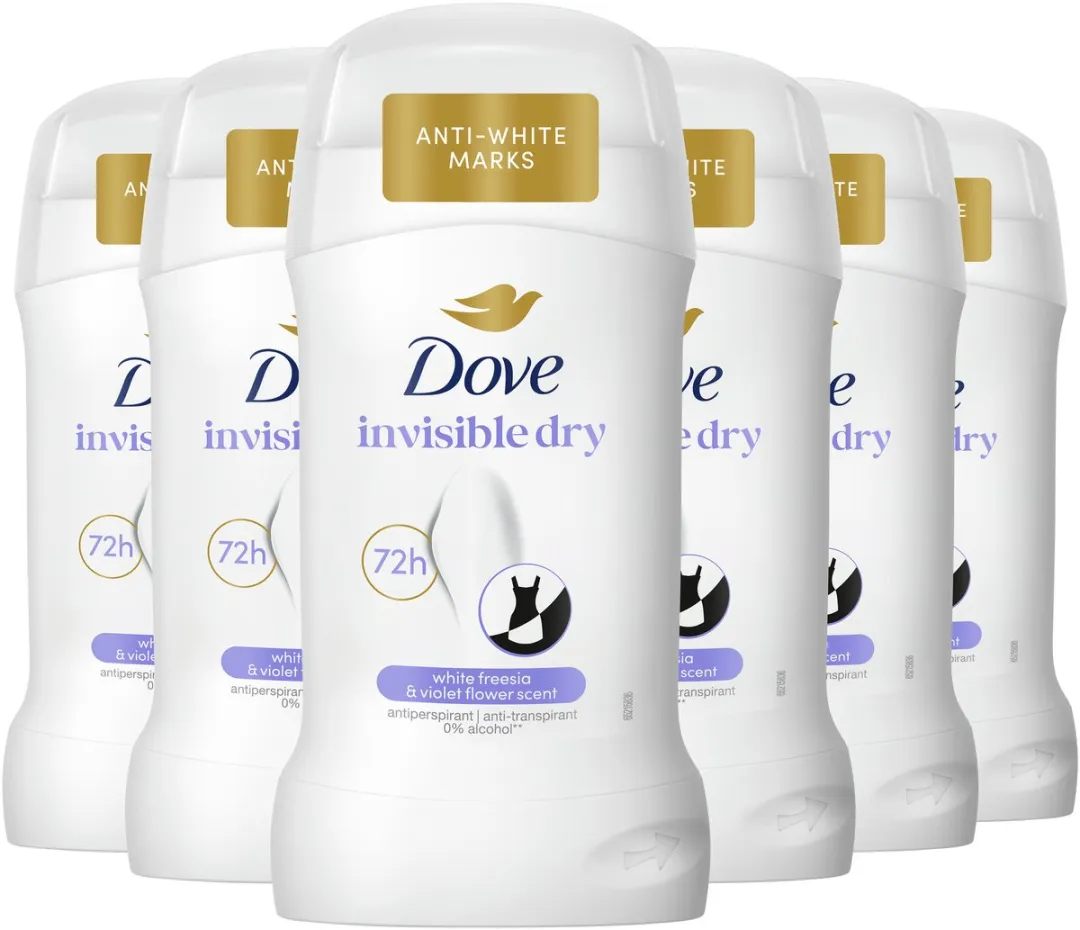 Dove Advanced Care Anti-Transpirant Stick Invisible Dry 6x50ml