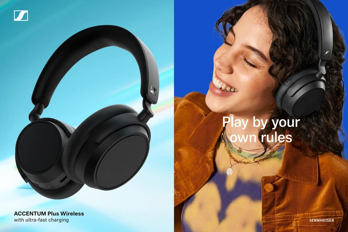 Sennheiser Accentum Plus 700177 Draadloze Koptelefoon - Noise Cancelling - 50u - Zwart