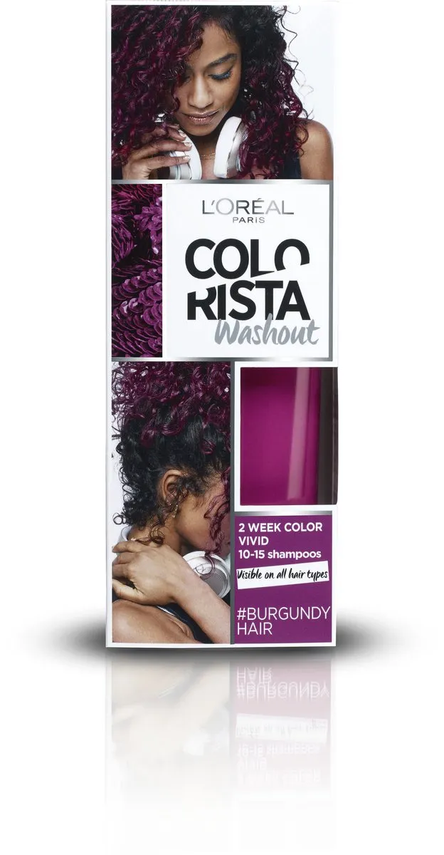 L'Oréal Paris Colorista Burgundy Washout 80ml - Semi-permanent Rood