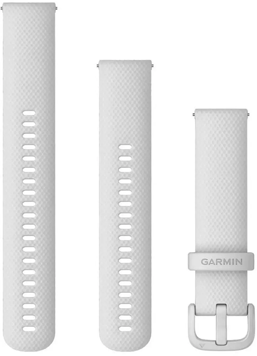 Garmin Quick Release Siliconen Horlogebandje 20mm - Wit