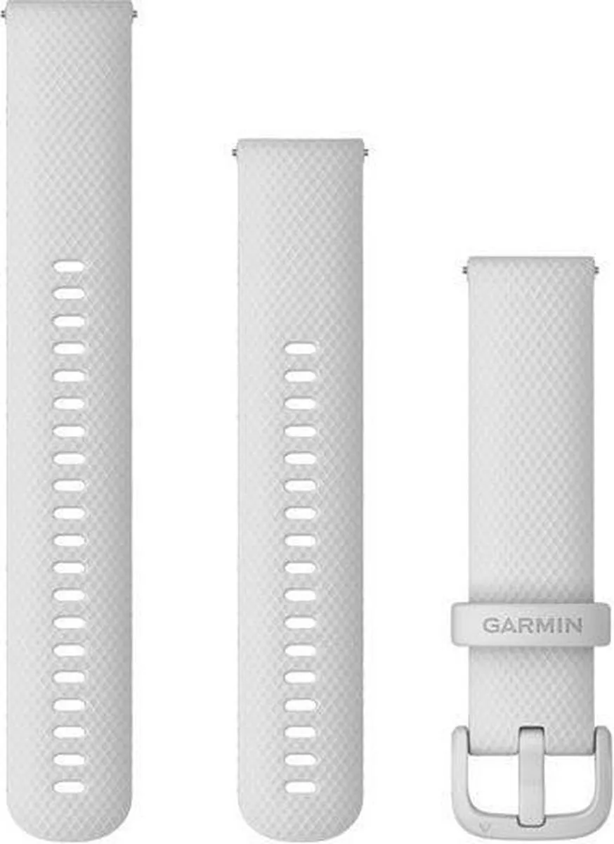 Garmin Quick Release Siliconen Horlogebandje 20mm - Wit