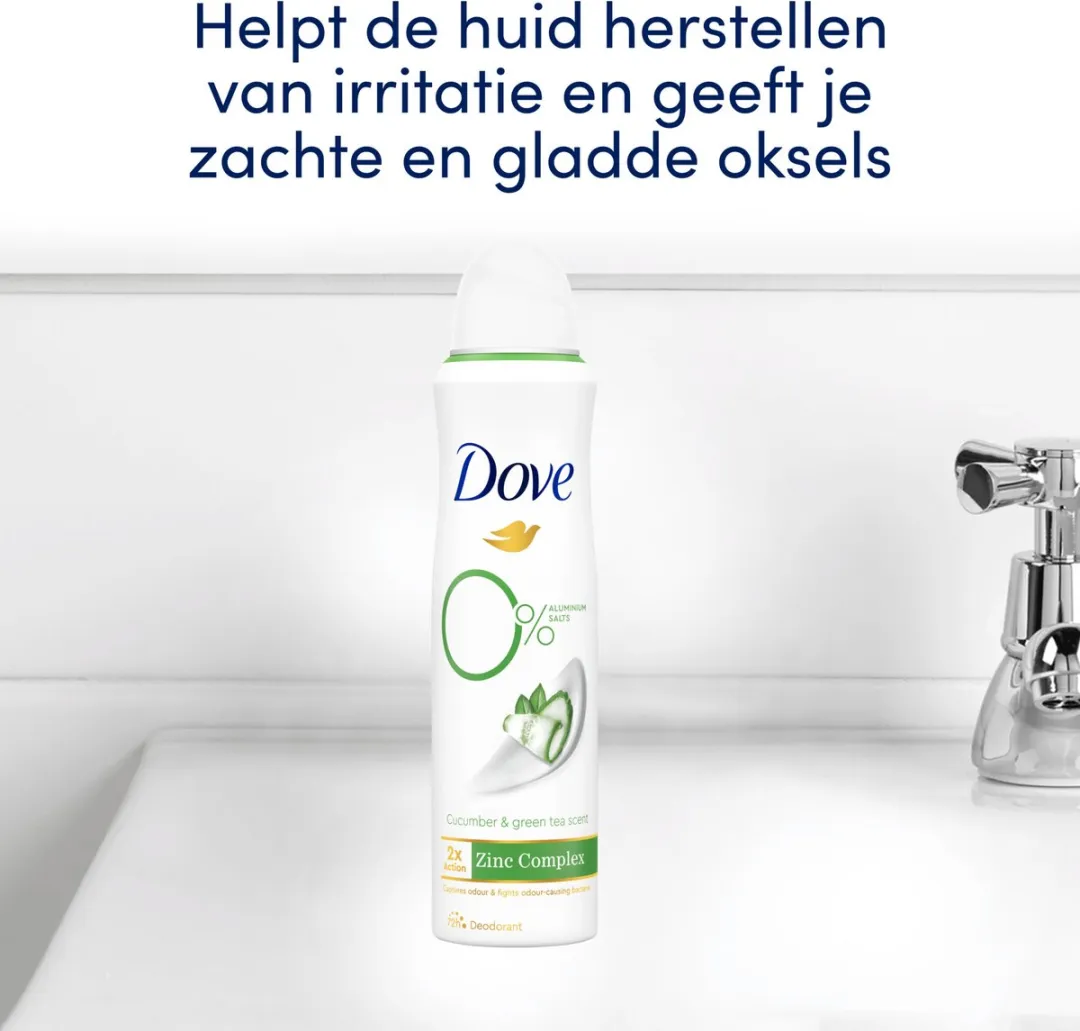 Dove Deodorant Spray Cucumber & Green Tea 6x150ml